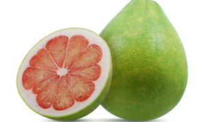 Pomelo or Pummelo fruit isolated on white background